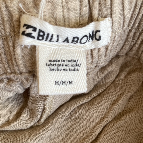 Billabong Beige Pull On Trousers - Picture 4 of 5